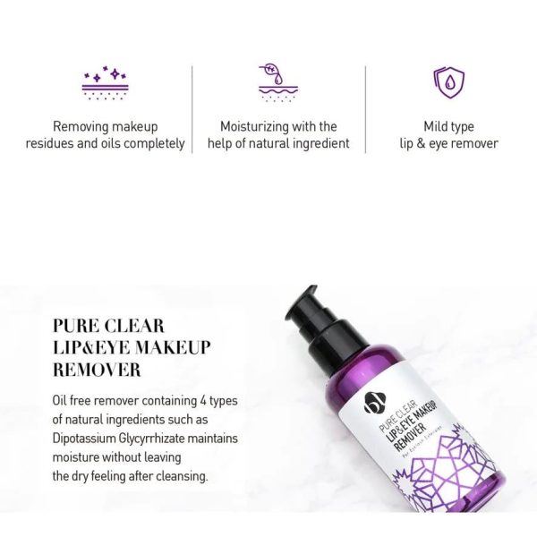 BL Lashes Pure Clear Lip and Eye Makeup Remover